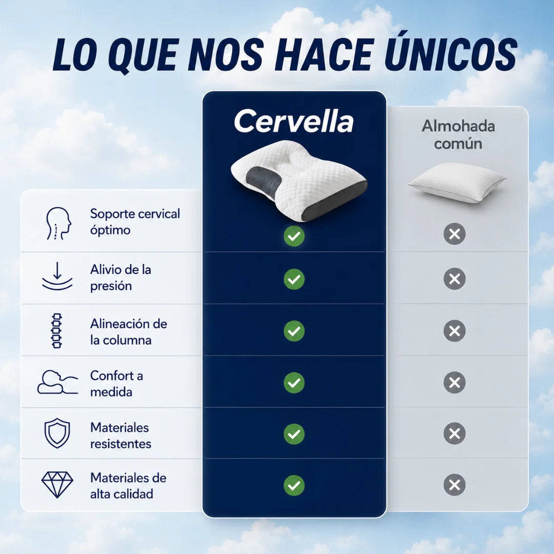 Cervella -Almohada para 8 horas que tu analgésico no cubre