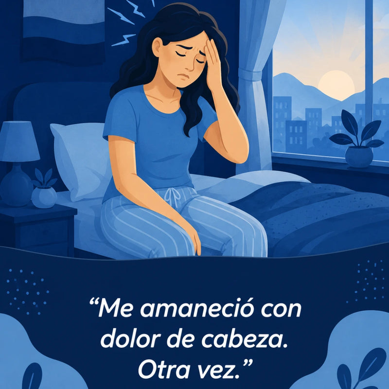"Me amaneció con dolor de cabeza. Otra vez.”