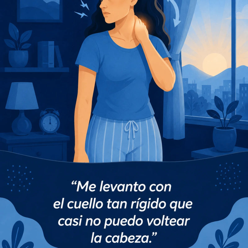 "Me levanto con el cuello tan rígido que casi no puedo vo...