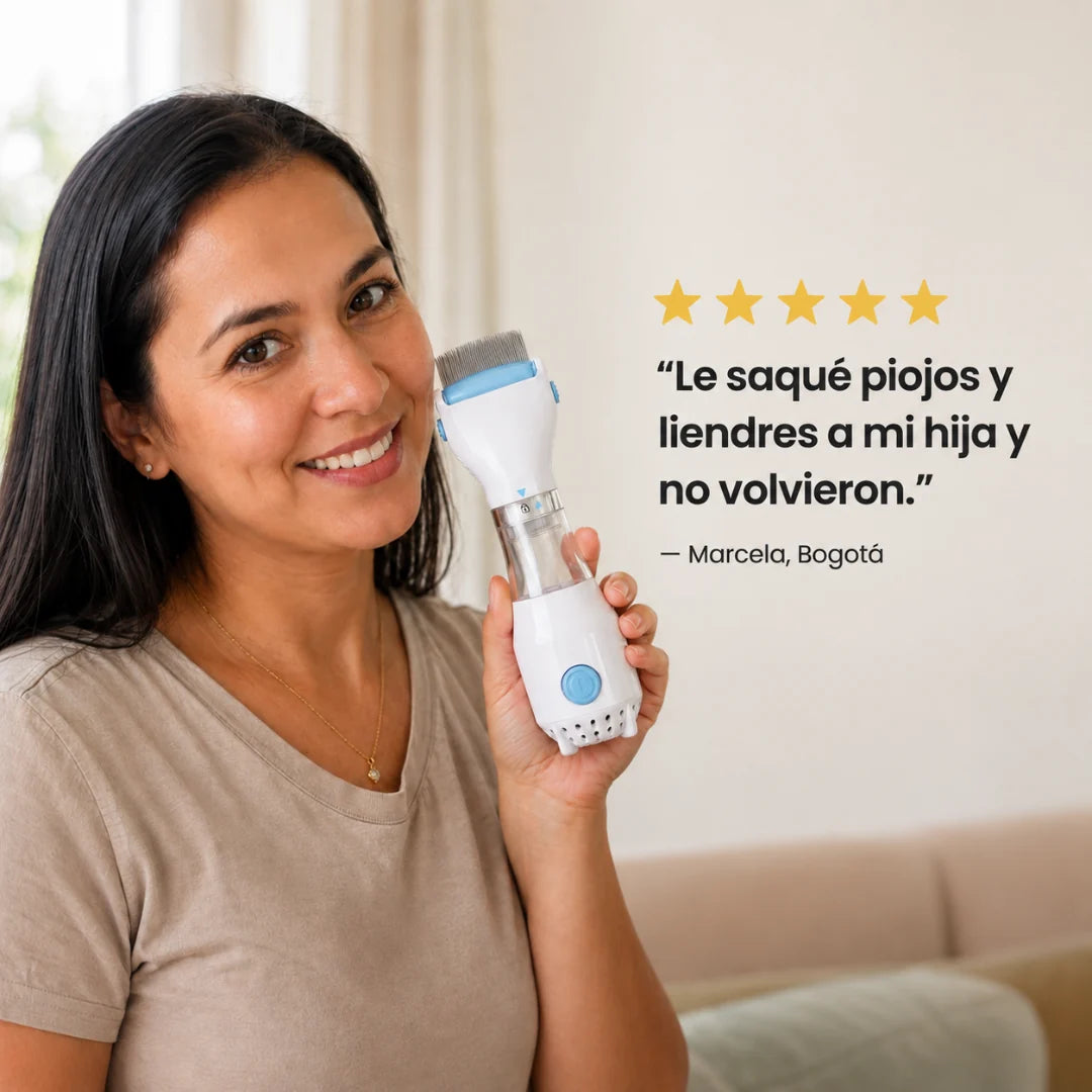 PioVac™ - Cepillo eléctrico que aspira piojos y liendres