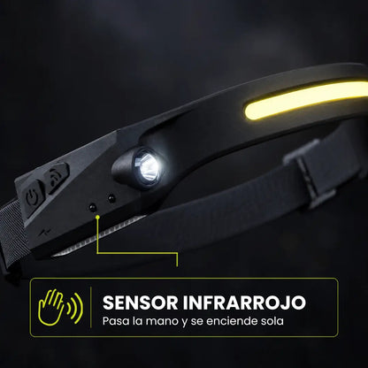 LuzLibre™ - linterna de cabeza con sensor de movimiento