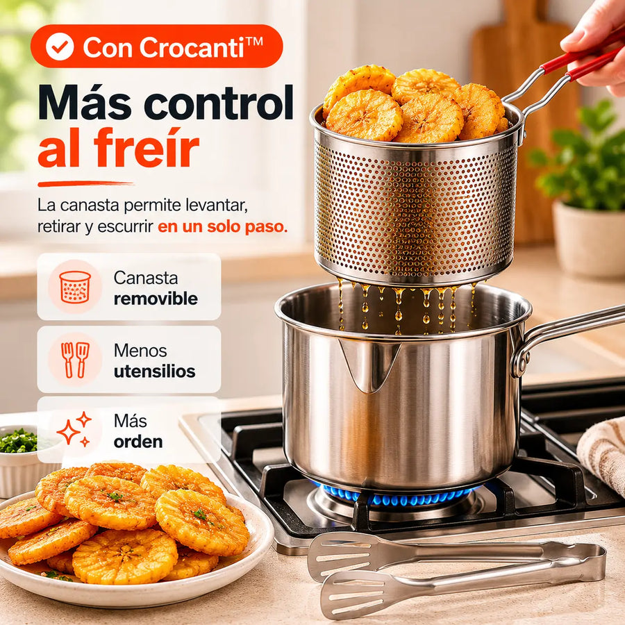 Retira y escurre de una vez